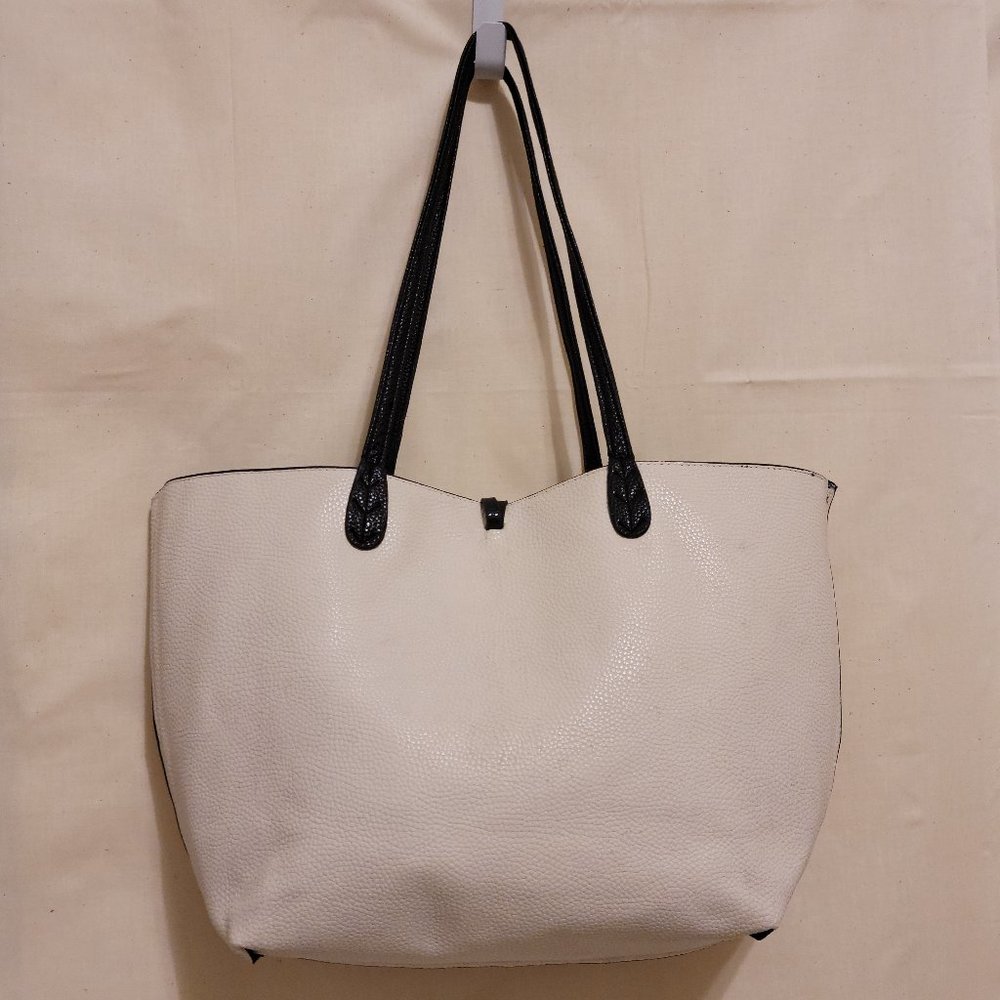 !!!SOLD!!! BCBG Paris Reversible (black/white) Tote - Picture 4 of 10